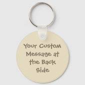 Porte-clés Dessin en mouton Porte - clé beige (Verso)