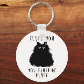 Porte-clés Dessin Fluit You Black Cat (Recto)