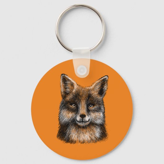 Porte-clés Dessin Fox (Recto)