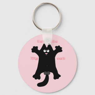 Porte-clés #dessin humoristique #drôle #chat jeter un oreille