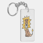 Porte-clés dessin mignon lion enfants retro safari jungle ani (Devant gauche)