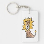 Porte-clés dessin mignon lion enfants retro safari jungle ani (Devant)