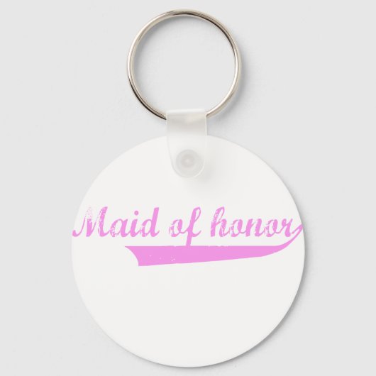 Porte-clés dessin mignon "Maid of Honor" (Recto)