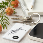 Porte-clés Dessin original5 Tigre chinois Nom de l'année Anni (Devant droit)