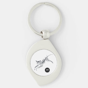 Porte-clés Dessin original Tigre chinois Nom de l'année Anniv