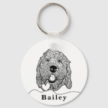 Dessin personnalisé Goldendoodle Chien