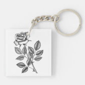 Porte-clés dessin rose 2 (Dos)