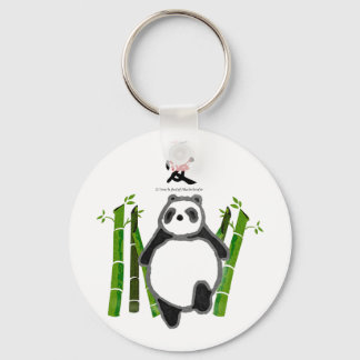 Porte-clés Dessin rose panda