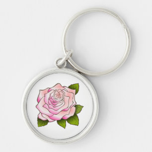 Porte-clés Dessin rose vintage