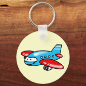 Porte-clés dessin sur avion (Recto)