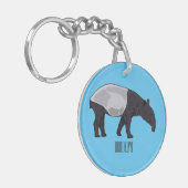 Porte-clés Dessin sur Tapir (Devant gauche)