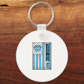 Porte-clés Dessin vectoriel du drapeau des pieds de bébé du n (Recto)