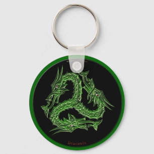 PORTE-CLÉS DESSIN VERT CHINOIS