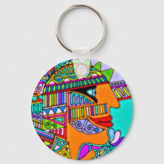 Porte-clés Dessiné à la main par EDDArt - Pharaoh 1 (Recto)