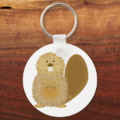 Porte-clés Dessins adorables pour animaux : Castor (Recto)