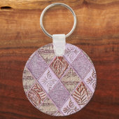 Porte-clés Dessins De Diamant En Rose (Recto)