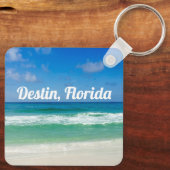 Porte-clés Destin Florida Belle photo de plage personnalisabl (Verso)