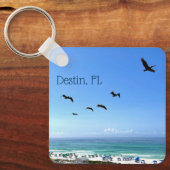Porte-clés Destin Florida Pelicans Jolie photo océanique (Recto)