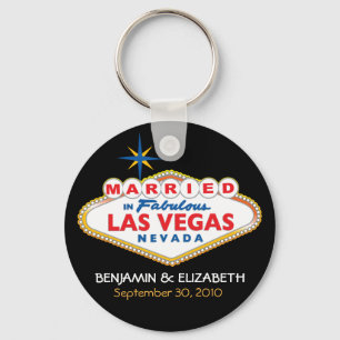 Porte-clés Destination de Vegas épousant le porte - clé