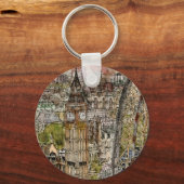 Porte-clés Destinations | Aquarelle Big Ben & London Eye (Recto)