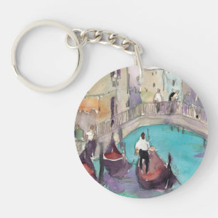 Porte-clés Destinations   Aquarelle Venise Gondola Ride
