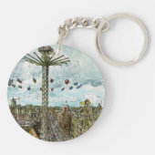 Porte-clés Destinations | Watercolor European Swing Ride (Dos)