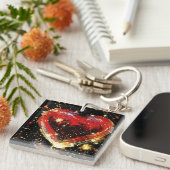 Porte-clés Destiné À Aimer L'Impression Acrylique (Devant Droit)