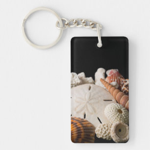 Porte-clés Détail de coquillages du monde entier