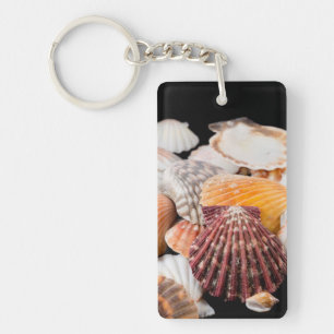 Porte-clés Détail de coquillages du monde entier 2