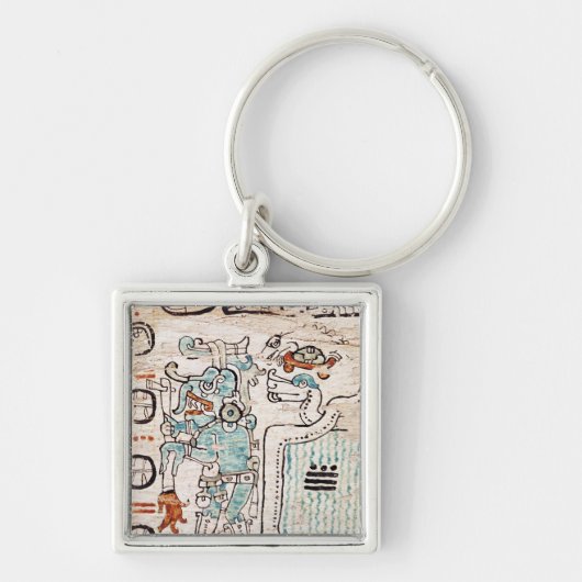 Porte-clés Détail d'un codex maya (Devant)