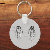 Porte-clés Détails des os main (Recto)