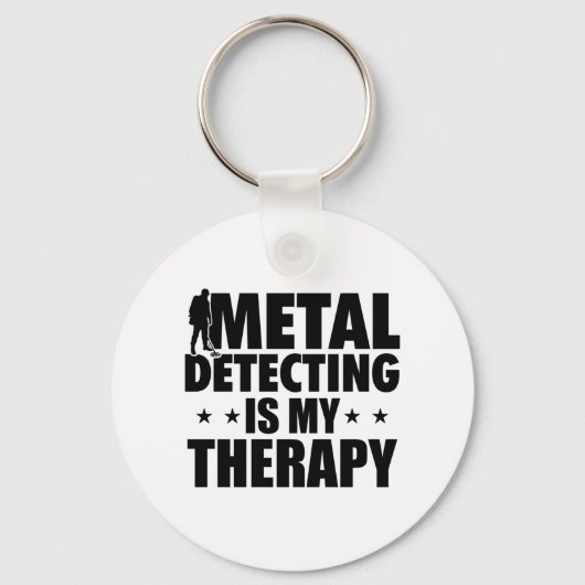 Porte-clés Détecteur de métal Chasseur de trésor | Cadeau Gon (Recto)