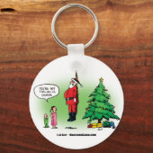 Porte-clés Détenir Père Noël Twisted Cartoon (Recto)