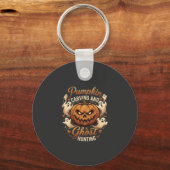 Porte-clés Détourage de citrouille chasse de fantômes Hallowe (Recto)