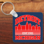 Porte-clés Detroit, Michigan (Recto)
