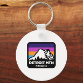 Porte-clés Detroit Mountain Minnesota Ski Snowboard Fam (Recto)