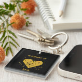 Porte-clés deuil et perte (Devant Droit)