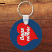 PORTE-CLÉS DEUS NO CORAÇÃO (Recto)