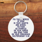 Porte-clés Deutéronome 11:18 (Recto)