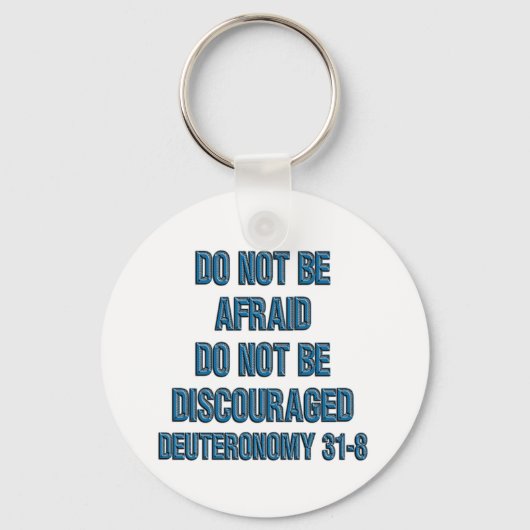 Porte-clés Deutéronome 31:8 (Recto)