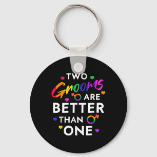 Porte-clés Deux Chambres Sont Meilleures Qu'Un Tee Lgbt Gay B