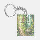 Porte-clés Deux chemins et devis (Devant gauche)