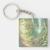 Porte-clés Deux chemins et devis (Devant)