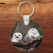 Porte-clés Deux Chouettes (Recto)