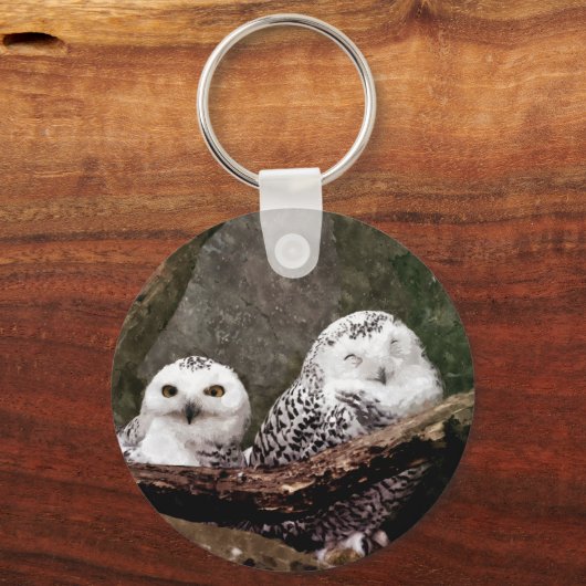 Porte-clés Deux Chouettes (Recto)