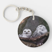 Porte-clés Deux Chouettes (Devant)