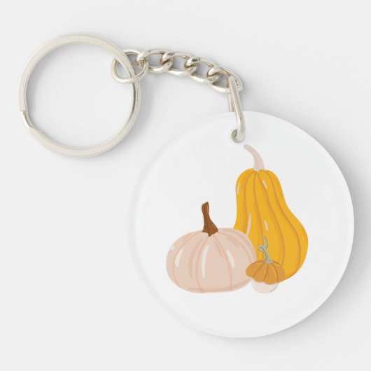 Porte-clés Deux Citrouilles (Devant)