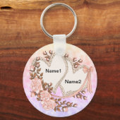 Porte-clés Deux coeurs (Recto)