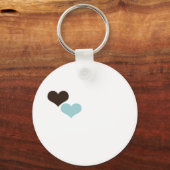 Porte-clés Deux coeurs (Recto)