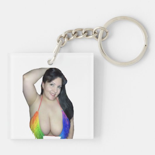 Porte-clés Deux côtés arc-en-ciel (Dos)